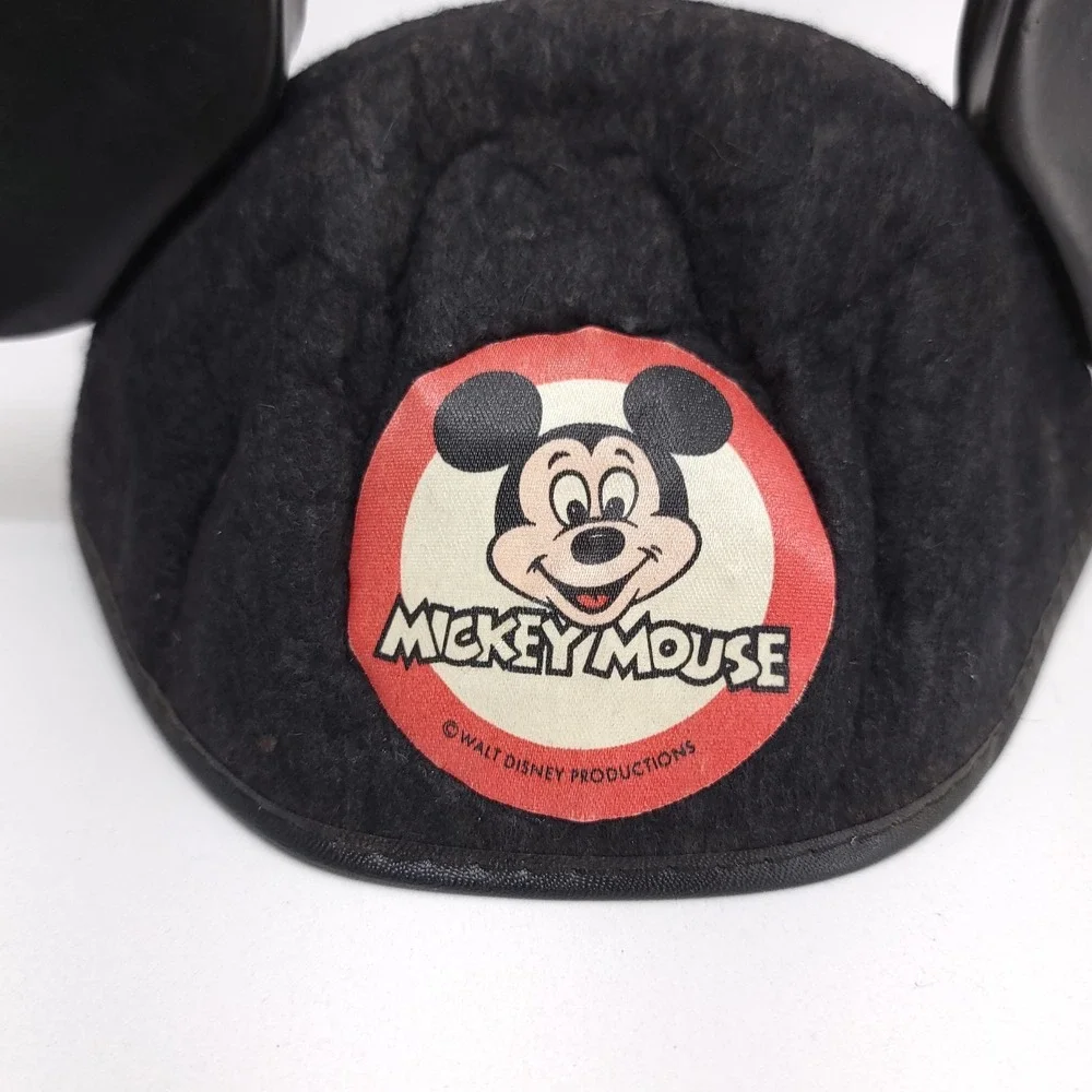 Mickey Mouse Club Plastic Ears Felt Hat Walt Disney Original‎ 1960's